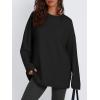 imageTrendy Queen Womens Oversized T Shirts Long Sleeve Shirts Casual Fall Fashion 2025 Winter ClothesBlack