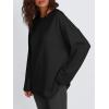 imageTrendy Queen Womens Oversized T Shirts Long Sleeve Shirts Casual Fall Fashion 2025 Winter ClothesBlack