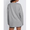 imageTrendy Queen Womens Oversized T Shirts Long Sleeve Shirts Casual Fall Fashion 2025 Winter ClothesGrey