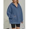 imageTrendy Queen Womens Oversized V Neck Hoodies with Thumb Hole Pullover Sweatshirts Y2k Clothes Fall Fashion Outfits 2025Dustyblue