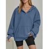 imageTrendy Queen Womens Oversized V Neck Hoodies with Thumb Hole Pullover Sweatshirts Y2k Clothes Fall Fashion Outfits 2025Dustyblue