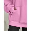 imageTrendy Queen Womens Oversized V Neck Hoodies with Thumb Hole Pullover Sweatshirts Y2k Clothes Fall Fashion Outfits 2025Pink