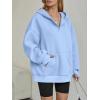 imageTrendy Queen Womens Oversized V Neck Hoodies with Thumb Hole Pullover Sweatshirts Y2k Clothes Fall Fashion Outfits 2025Skyblue