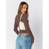 imageTrendy Queen Womens Scoop Neck Long Sleeve Shirts Skinny Going Out Crop Tops Cute Fall Fashion 2025 ClothesCoffee