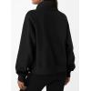 imageTrendy Queen Womens Sweatshirts Zip Up Hoodies Cropped Crewneck Pullover Casual Jackets Y2k Clothes Fall Fashion Outfits 2025Black
