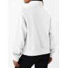 imageTrendy Queen Womens Sweatshirts Zip Up Hoodies Cropped Crewneck Pullover Casual Jackets Y2k Clothes Fall Fashion Outfits 2025White