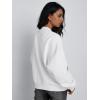 imageTrendy Queen Womens Sweatshirts Zip Up Jackets Hoodies Oversized Gym Tops Casual Fall Outfits Y2k Fashion Winter Clothes 2025White