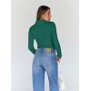 imageTrendy Queen Womens Turtleneck Long Sleeve Shirts Fall Fashion Basic Thermal Underwear Tops Winter Clothes 2025Green