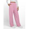 imageTrendy Queen Womens Wide Leg Sweatpants Baggy Y2K High Waisted Joggers Fall Fashion Clothes with Pockets 2025Pink