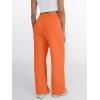 imageTrendy Queen Womens Wide Leg Sweatpants High Waisted Baggy Lounge Pants Drawstring Athletic Flared Joggers with PocketsOrange