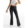 imageTrendy Queen Womens Wide Leg Yoga Pants Bootcut Workout Flare Leggings Trendy High Waisted Fold Over 2025 Fall OutfitsBlack