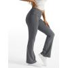 imageTrendy Queen Womens Wide Leg Yoga Pants Bootcut Workout Flare Leggings Trendy High Waisted Fold Over 2025 Fall OutfitsGrey