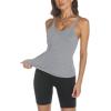 imageTrendy Queen Womens Workout Tank Tops Racerback Summer 2025 Camisole Top V Neck Ribbed Sleeveless Beach Fashion ClothesGrey