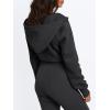 imageTrendy Queen Womens Zip Up Cropped Hoodies Long Sleeve Sweatshirts Jackets Fall Fashion 2024 Y2k Winter ClothesBlack