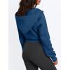 imageTrendy Queen Womens Zip Up Cropped Hoodies Long Sleeve Sweatshirts Jackets Fall Fashion 2024 Y2k Winter ClothesBlue