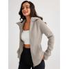 imageTrendy Queen Womens Zip Up Hoodies Fleece Jackets Oversized Sweatshirts Fall Fashion Outfits Sweaters Winter ClothesKhaki
