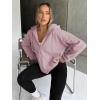 imageTrendy Queen Womens Zip Up Hoodies Oversized Sweatshirts Fall School Fashion Outfits Casual Jackets 2025 Winter ClothesDark Pink