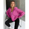 imageTrendy Queen Womens Zip Up Hoodies Oversized Sweatshirts Fall School Fashion Outfits Casual Jackets 2025 Winter ClothesHot Pink