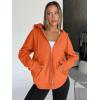 imageTrendy Queen Womens Zip Up Hoodies Oversized Sweatshirts Fall School Fashion Outfits Casual Jackets 2025 Winter ClothesOrange
