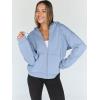 imageTrendy Queen Womens Zip Up Hoodies Oversized Sweatshirts Fall School Fashion Outfits Casual Jackets 2025 Winter ClothesSky Blue