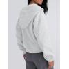 imageTrendy Queen Zip Up Hoodies For Women Cropped Sweatshirts Fall Fashion Outfits 2025 Y2k Fleece Teen Girls ClothesGrey