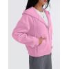 imageTrendy Queen Zip Up Hoodies For Women Cropped Sweatshirts Fall Fashion Outfits 2025 Y2k Fleece Teen Girls ClothesPink