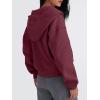 imageTrendy Queen Zip Up Hoodies For Women Cropped Sweatshirts Fall Fashion Outfits 2025 Y2k Fleece Teen Girls ClothesRed