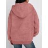 imageTrendy Queen Zip Up Hoodies for Women Acid Wash Oversized Sweatshirt Fall Fashion Jacket Cute Y2k Winter teen girls pulloverPink