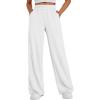 imageTrendy Queen Womens Wide Leg Sweatpants Baggy Y2K High Waisted Joggers Fall Fashion Clothes with Pockets 2025White