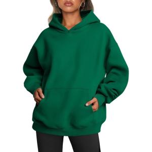 imageTrendy Queen Womens Oversized Hoodies Fleece Sweatshirts Fall Fashion 2025 Pullover Sweaters Winter ClothesGreen