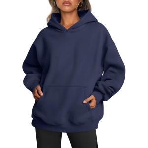 imageTrendy Queen Womens Oversized Hoodies Fleece Sweatshirts Fall Fashion 2025 Pullover Sweaters Winter ClothesNavy