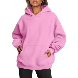 imageTrendy Queen Womens Oversized Hoodies Fleece Sweatshirts Fall Fashion 2025 Pullover Sweaters Winter ClothesPink