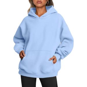 imageTrendy Queen Womens Oversized Hoodies Fleece Sweatshirts Fall Fashion 2025 Pullover Sweaters Winter ClothesSky Blue