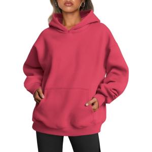 imageTrendy Queen Womens Oversized Hoodies Fleece Sweatshirts Fall Fashion 2025 Pullover Sweaters Winter ClothesWatermelon