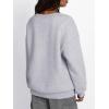 imageTrendy Queen Fleece Sherpa Lined Sweatshirts for Women 2025 Fall Fashion Winter Crewneck Pullover Hoodies Outfits ClothesHeather Grey