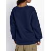 imageTrendy Queen Fleece Sherpa Lined Sweatshirts for Women 2025 Fall Fashion Winter Crewneck Pullover Hoodies Outfits ClothesNavy