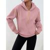 imageTrendy Queen Half Zip Pullover Hoodies for Women Y2k Cute Cropped Sweatshirts Jackets Fall Fashion 2025 Outfits ClothingPink