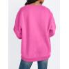 imageTrendy Queen Oversized Sweatshirt for Women Crewneck Fall Fashion Clothes 2025 Striped Sweater y2k Teen Girls OutfitsHotpink