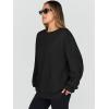 imageTrendy Queen Sweatshirts for Women Hoodies Oversized Crewneck Tops Sweaters Comfy Fall Winter Outfits Clothes 2025 FashionBlack
