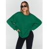 imageTrendy Queen Sweatshirts for Women Hoodies Oversized Crewneck Tops Sweaters Comfy Fall Winter Outfits Clothes 2025 FashionGrassgreen