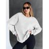 imageTrendy Queen Sweatshirts for Women Hoodies Oversized Crewneck Tops Sweaters Comfy Fall Winter Outfits Clothes 2025 FashionGrey