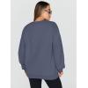 imageTrendy Queen Sweatshirts for Women Hoodies Oversized Crewneck Tops Sweaters Comfy Fall Winter Outfits Clothes 2025 FashionGreyblue
