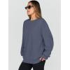 imageTrendy Queen Sweatshirts for Women Hoodies Oversized Crewneck Tops Sweaters Comfy Fall Winter Outfits Clothes 2025 FashionGreyblue