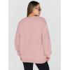 imageTrendy Queen Sweatshirts for Women Hoodies Oversized Crewneck Tops Sweaters Comfy Fall Winter Outfits Clothes 2025 FashionGreypink