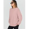 imageTrendy Queen Sweatshirts for Women Hoodies Oversized Crewneck Tops Sweaters Comfy Fall Winter Outfits Clothes 2025 FashionGreypink