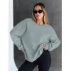 imageTrendy Queen Sweatshirts for Women Hoodies Oversized Crewneck Tops Sweaters Comfy Fall Winter Outfits Clothes 2025 FashionLightgreen
