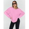 imageTrendy Queen Sweatshirts for Women Hoodies Oversized Crewneck Tops Sweaters Comfy Fall Winter Outfits Clothes 2025 FashionPink
