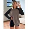 imageTrendy Queen Women Oversized Long Sleeve Shirt 2025 Summer Casual Basics Top Loose Fit Tee Fashion Cute ClothesMochablack
