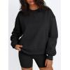 imageTrendy Queen Womens Crewneck Sweatshirts Casual Pullover Long Sleeve Shirts Fall Fashion 2025 ClothesBlack