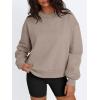 imageTrendy Queen Womens Crewneck Sweatshirts Casual Pullover Long Sleeve Shirts Fall Fashion 2025 ClothesCoffee Grey